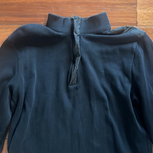 Hugo Boss Mens Large Regular Fit 1/4 Zip Pullover Sweatshirt Black - Picture 2 of 9